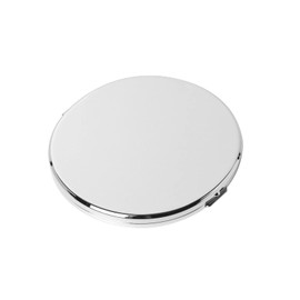 HAPUTDY Mini espejo de maquillaje elegante, portátil 1X/2X lupa (plata)
