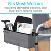 Vive Walker Basket Accessories Bag - Tray for Folding Walker