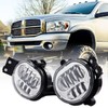 BICYACO New Version LED Fog Light Compatible with Dodge Ram
