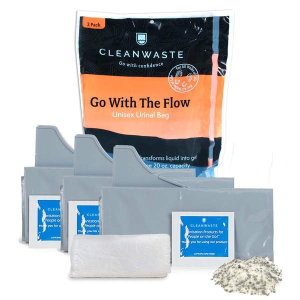 Cleanwaste Go with The Flow Disposable Urinal Bag (Single Pack)