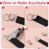 Keychain Hardware Set, 100Pcs Key Fob Hardware 1 Inch with