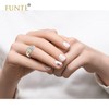 FUNTE® Anxiety Rings for Women 925 Sterling Silver Fidget Rings