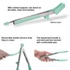 4-in-1 Stainless Steel Kitchen Tongs Set with Silicone Tips