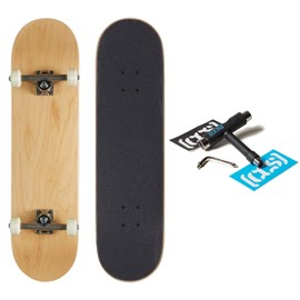 [CCS] Logo Skateboard Complete Natural Wood 8.25"