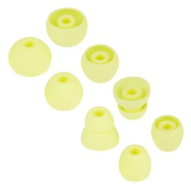 Replacement Eartips Earbud Rubber Tips Compatible with Powerbeats Pro Beats Wireless Earphone Headphones,4 Pairs(Yellow)