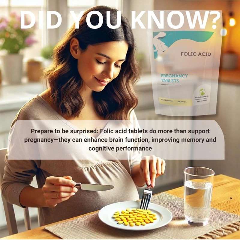 Folic Acid 400mcg Vitamin B9 Pregnancy 90 Tablets - Essential