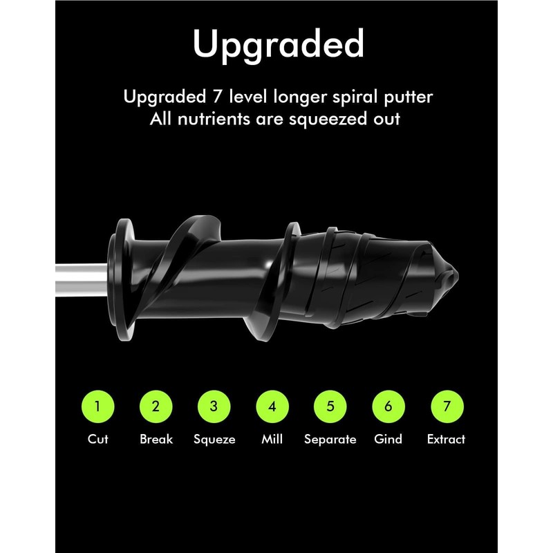 SiFENE Cold Press Juicer Machine, Compact Single Serve Slow Masticating