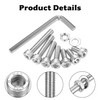 226 Pcs M5 Nuts and Bolts Set, Hex Socket Head