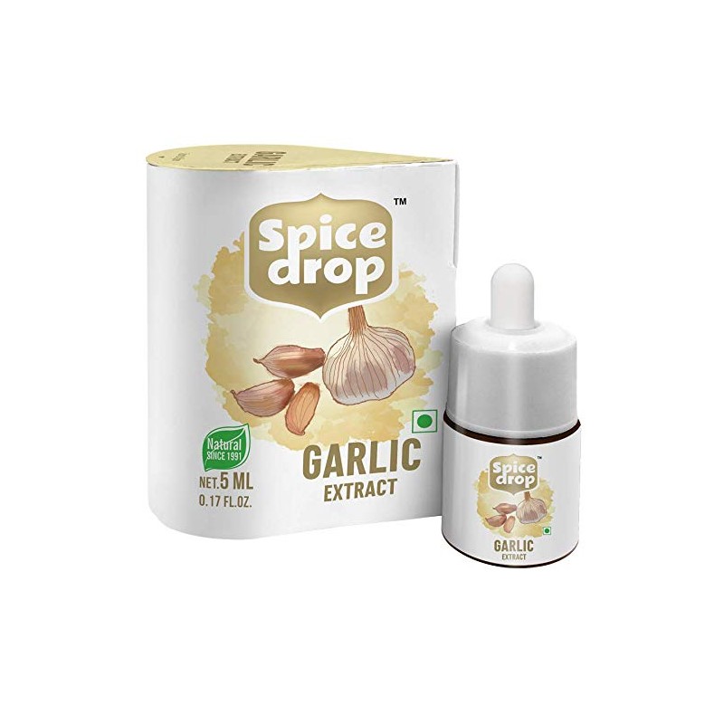 Spice Drop Natural Garlic Extract, for Soups, Pastas , Salads,