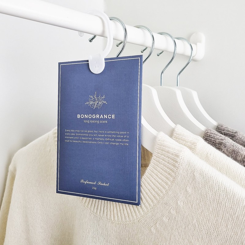 Bonogrance Wardrobe Freshener Deodorizer Sachet 20g 12 scents, Lime Basil