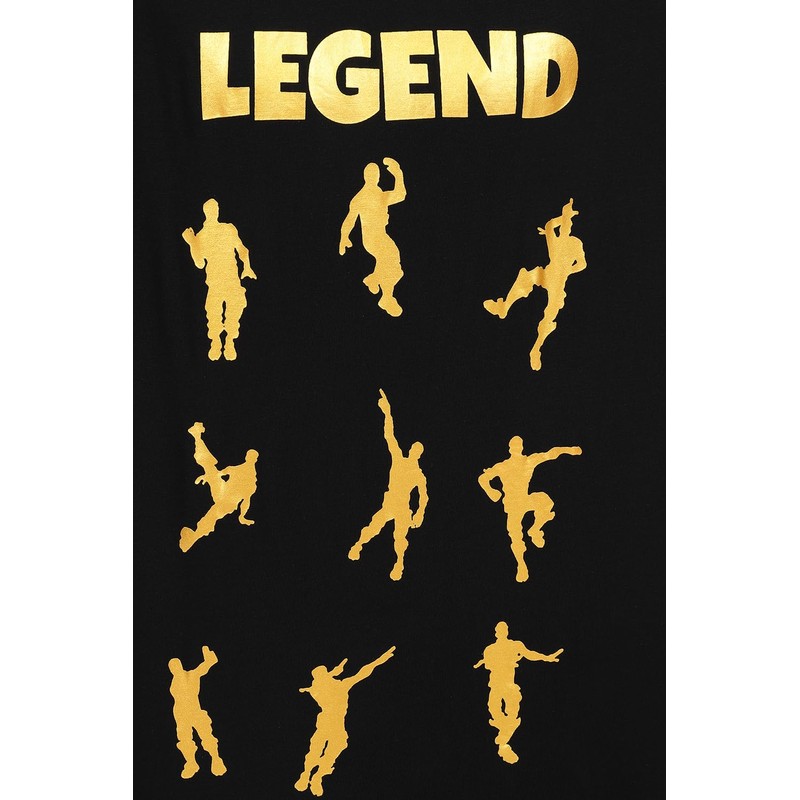 ThePyjamaFactory Emote Legend Dance Gaming All Over Gaming Black Gold