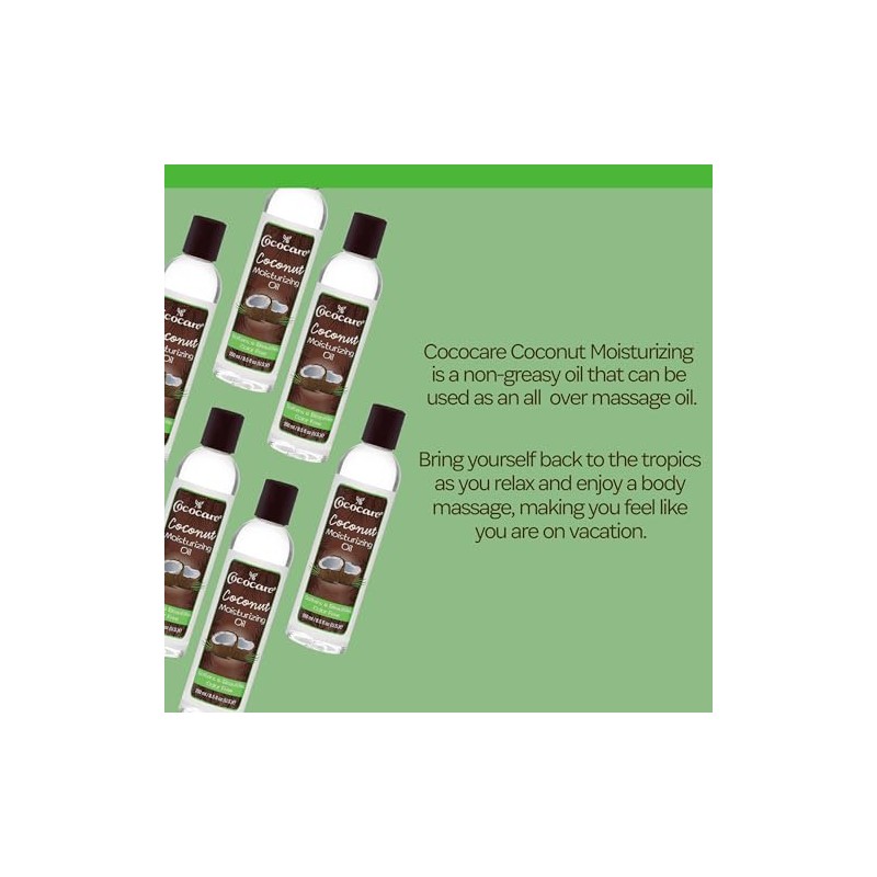 Cococare Aceite hidratante de coco de 8.5 onzas (260 ml)