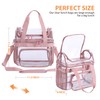BORMELUN Durable See-Through Clear Lunch Bag with Tote Handle for
