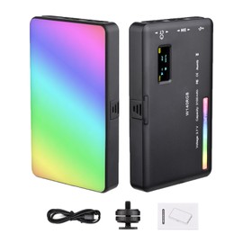 W140 Luz de Cámara RGB LED Portátil para Fotografía y Video - CRI95+ 2500K-9000K, 20 Efectos HUE, Ajustable 360°, Batería 3100mAh para Vlog