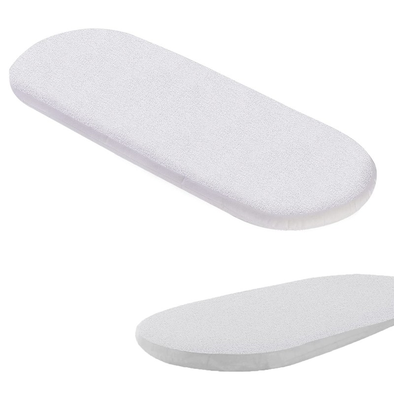 ECOBIZ 100% Cotton Waterproof Moses Basket Mattress Protector Washable, Soft