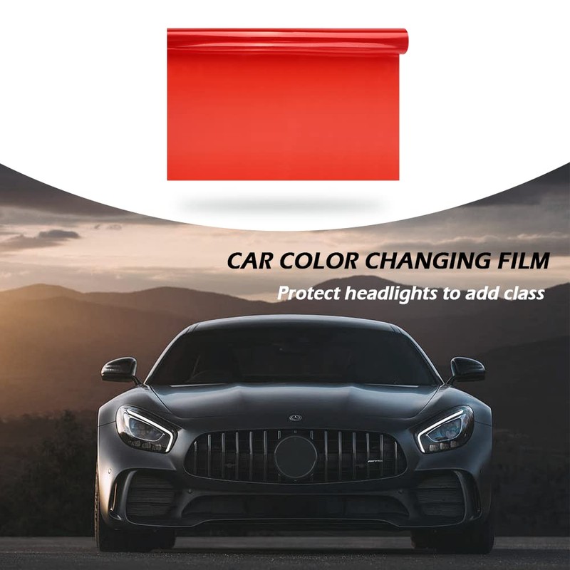 12 X 48inch Car Light Tint Film, Cuttable&Stretchability Car Headlight