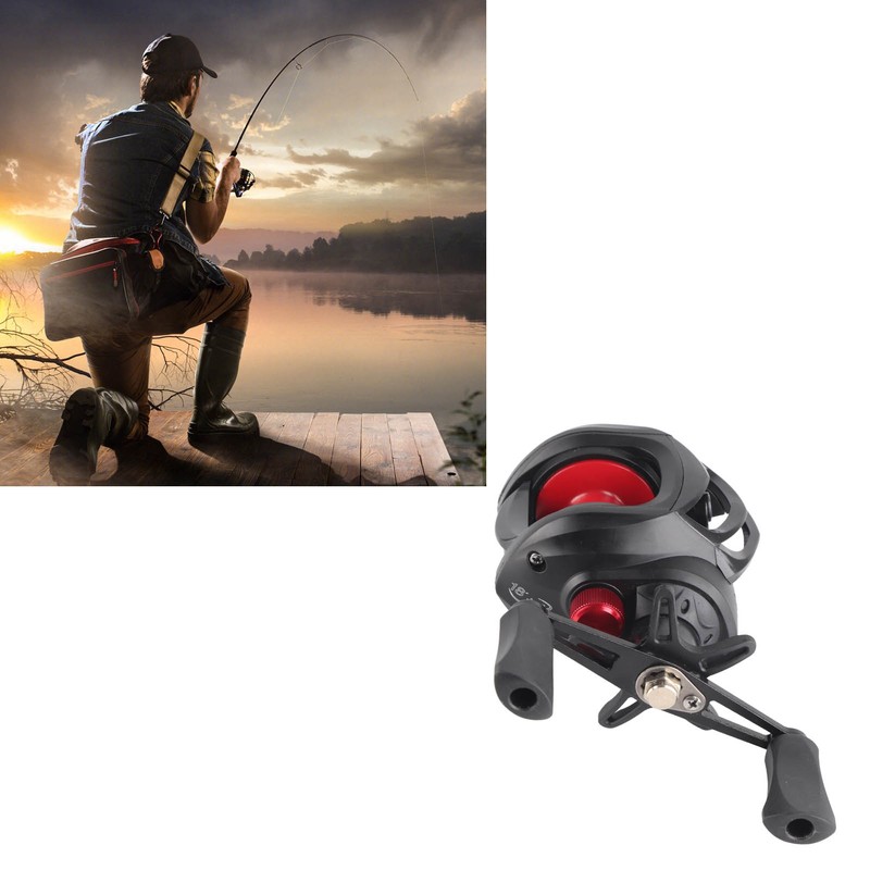 7.2:1 High Speed Baitcasting Reel Lightweight 18+1BB Magnetic Brake Fishing