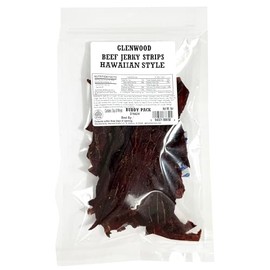 Glenwood Beef Jerky Tender Beef Jerky Buddy Pack Beef Jerky Strips 6 Ounce (6 Ounce, Hawaiian Style)