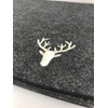 CH Trading Felt Deer Rectangular Placemats in Dark Grey with