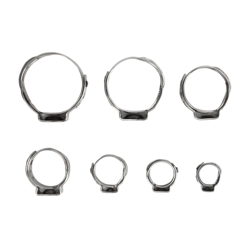 130Pcs Stainless Steel Hose Clamps 6 to 21mm Hose Clip