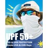 JHYWELL Cooling Neck Gaiter Face Cover, White UV Protection Mask,