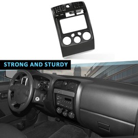 CHEDA Radio Dash Bezel Trim Compatible with Chevy Colorado GMC Canyon 2004-2012 Black