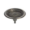 Sun-Ray 811010 Beacon Point Solar Lighted Bird Bath - Brushed