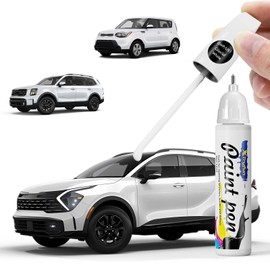 XTryfun GWP Glacial White Touch Up Paint Compatible with Kia, DIY Car Paint Scratch Repair, Automotive Paints, Quick & Easy Fix Scratch Repair for Sportage/Sorento/K5/Telluride