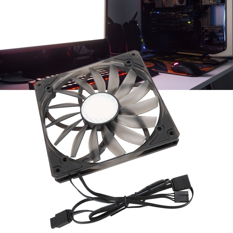 140mm PWM ARGB Fan Ultra Thin 15mm MFDB Dynamic Pressure
