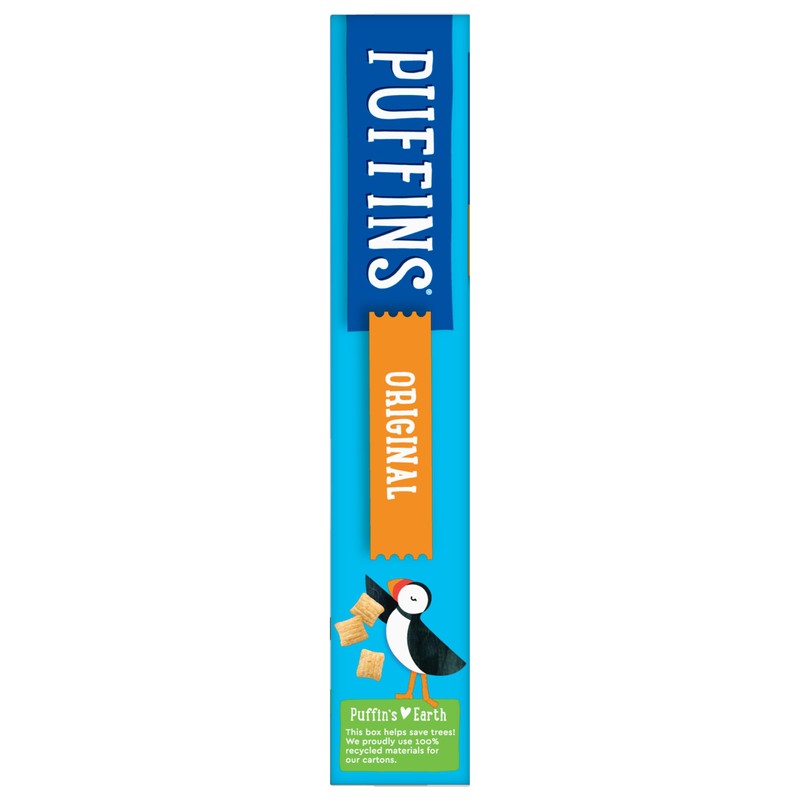 Barbara's Original Puffins Cereal, Puffed Kids Cereal with Corn and