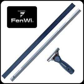 FenWi Window Squeegee in 45 cm Width, Shower Squeegee, Wide Squeegee with Stainless Steel Squeegee for Shop Windows and Large Surfaces