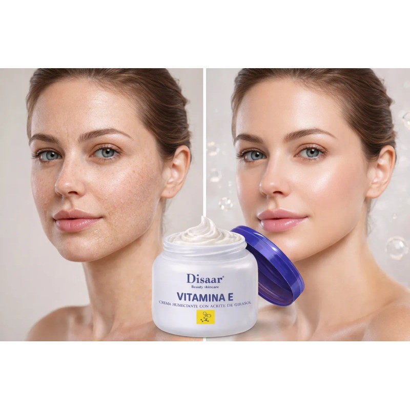 Crema Vitamina Semilla Girasol Glicerina Hidrata Repara Normal Seca Día
