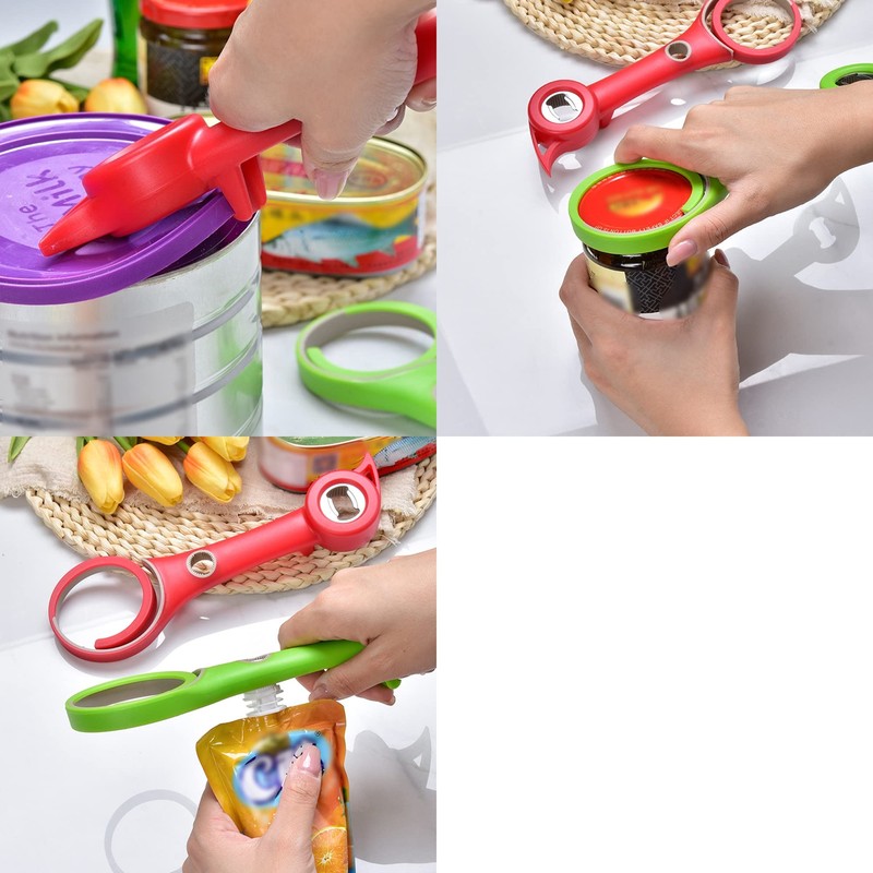 Muellery Multifunctional 6 in 1 Opener Jar Bottle Can Opener