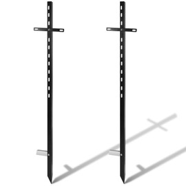 Gisafai 2 Pcs 46 Inches Yard Sign Stakes Heavy Duty Metal Stake Yard Sign Holder for Outdoor Lawn Bar Parking Garage Event