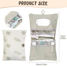 YZROHYI Windeltasche Organizer,Wickeletui für Unterwegs,Baby Wickeltasche Klein,Wickel Organizer Unterwegs Windelbeute,Reise Wickeltasche Tragbare,Wiederverwendbar Wickeltasche Kinderwagen für Shower