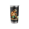 Cool Turtle Soccer Player With Sunglasses Stainless Steel Insulated Tumbler