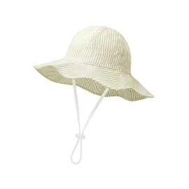 Century Star Kinder Sonnenhut UV Schutz Sonnenhut Baby Breite Krempe Sonnenmütze mit Kinnriemen Verstellbarem Sommer Khaki 2-4 Jahre