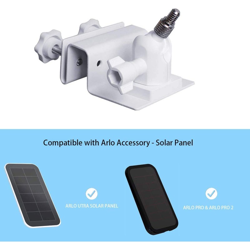 HOLACA 2Pack Gutter Mount compatible with for Arlo Pro Solar