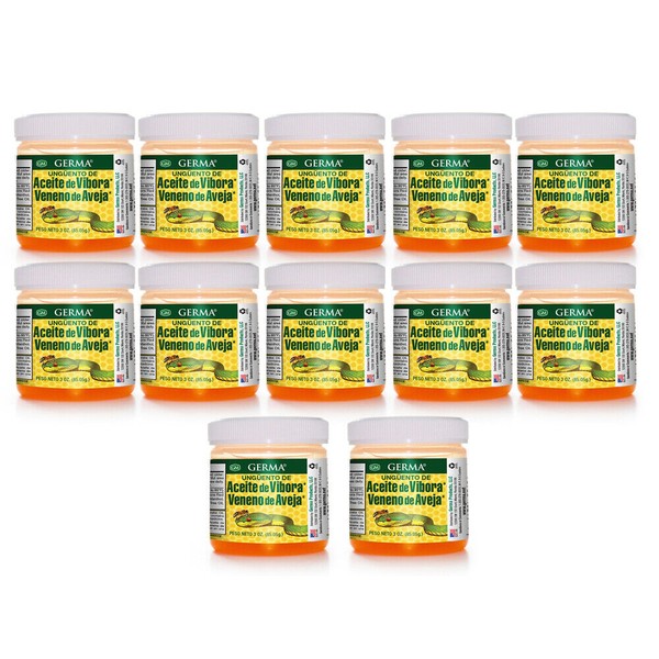 Germa Snake Oil & Bee Venom. Topical Analgesic Ointment. 3 Oz. Pack of 12.