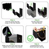 (2 PACK) Stair Basket -Foldable L-Shape step Storage Basket with
