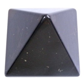 Pyramid made of shungite, geometric figure, 3 x 3 cm, polished Lebensquelle Plus