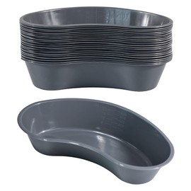 Graduated Emesis Basins 700ML [Pack of 30] Graduated Kidney Shaped Bowl – Sturdy Plastic Irrigation Basin Tray (30)
