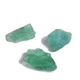 GEMHUB Loose Gemstones For Jewelry Making 26.50 Carat 3 Pcs Raw Green Emerald Natural Gemstones for Jewelry Pendants