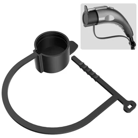 H3JANG Adjustable Zip Tie J1772 EV Charger Plug Cover - Dustproof Protective Cap for J1772 Connector, Durable Replacement Dust Cover
