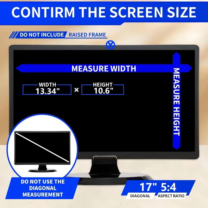 JiSiTeCai - 17 Inch - (5:4) Aspect Ratio Privacy Screen