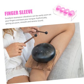 SUPVOX 20pcs Ethereal Drum Finger Sleeves Knocking Covers for Beginners Professionals Soft Scratch-resistant for Ethereal Drum Training Box Included