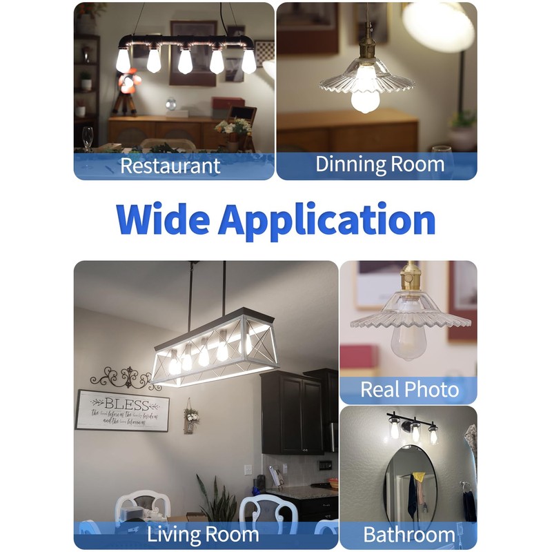 CRLight 6W Dimmable (60W Equivalent) 4200K Daylight White LED Edison