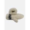 Hollert Bernie Hand Knitted Mittens Lined Merino Wool White, White/Grey/Black