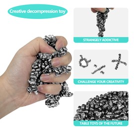 Magnets Magnetic Stones, Pack of 500, Magnetic Stones Fidget Toy for Adults, Desk Fidget Toy for Stress and Anxiety Relief and Pastime, Novelty Gifts (500 Pieces, Black)