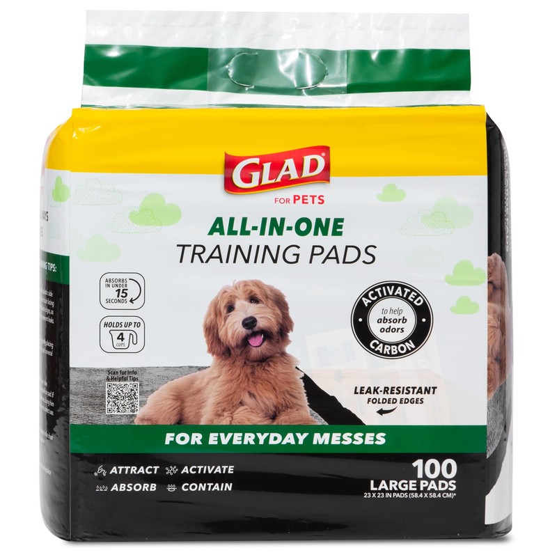 Glad for Pets Black Charcoal Puppy Pads | Puppy Potty